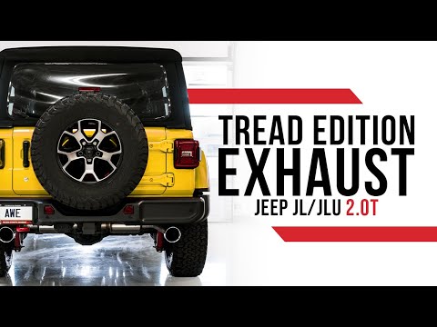 AWE Tread Edition Axleback Exhaust for the Jeep JL/JLU Wrangler 2.0T