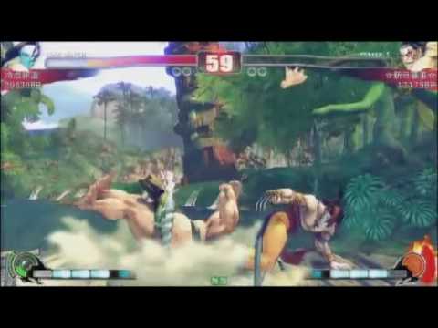 Shigock (Rufus) & Reiketsu (Vega) vs Suuzangi (Zangief) & Shin Nippori (Honda) [Kumagai Magician]