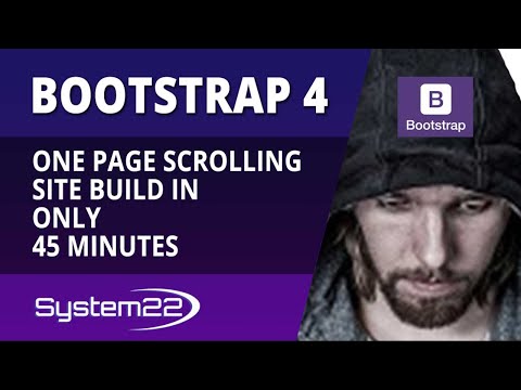 Bootstrap 4 One Page Scrolling Site Build In 45 Minutes