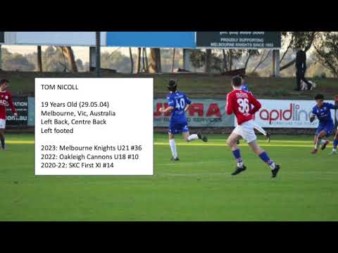 TOM NICOLL NPL VIC U21 HIGHLIGHTS