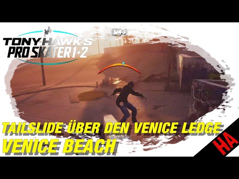 TONY HAWK'S PRO SKATER 1+2 - Wie geht der TAILSLIDE über den Venice Ledge | VENICE BEACH THPS2