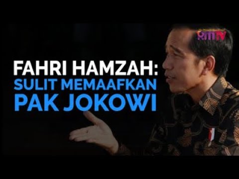 Fahri Hamzah: Sulit Memaafkan Pak Jokowi