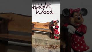 Recent Mickey and Minnie Chainsaw Carving we did.