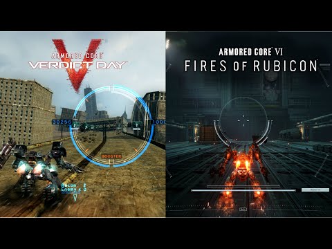 Armored Core 5 VS Armored Core 6 | UI & Graphics Comparison