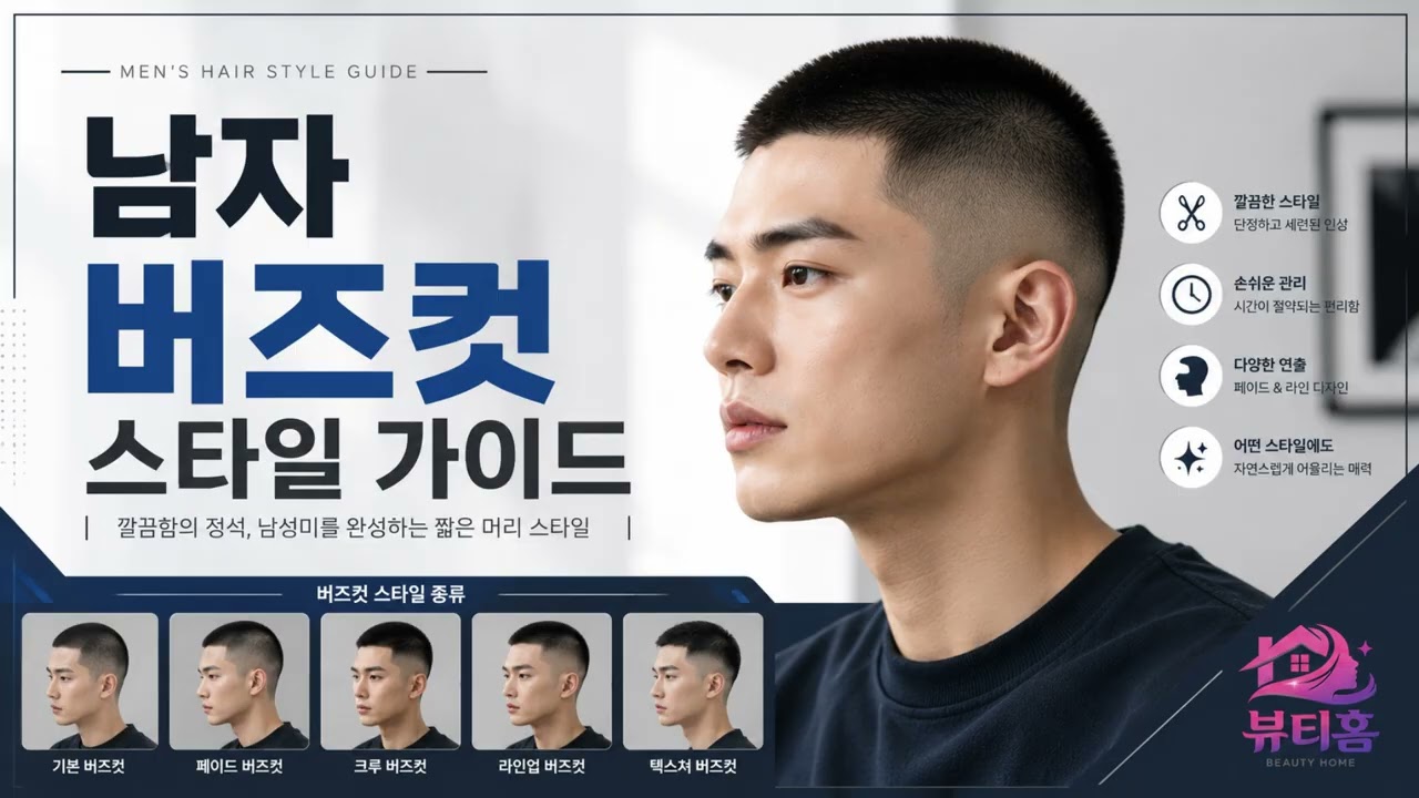 남자 버즈컷 스타일 가이드
