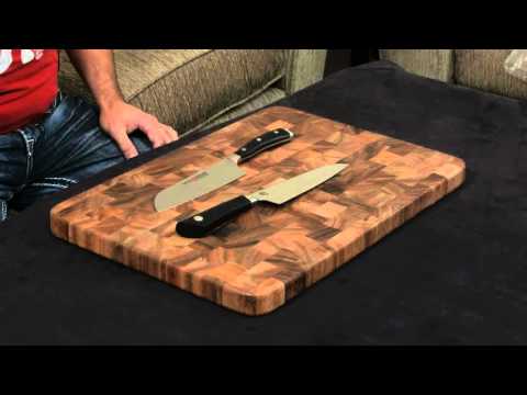 Wusthof Ikon vs. Shun Sora — Santoku Knife.