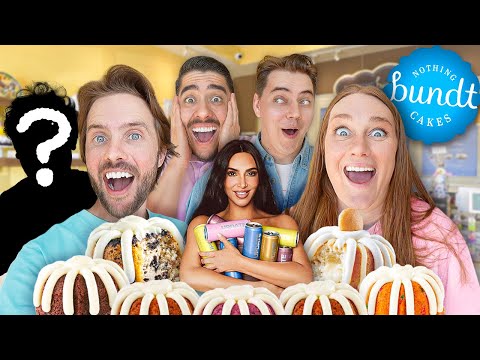 Tasting KIM KARDASHIAN’S New Brand & Nothing Bundt Cakes ENTIRE MENU!!!