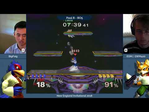 NE Melee Invitational 2018 - BigFoig (Falco) vs. GWM420 (Fox) - SSBM Pool B (1/2)