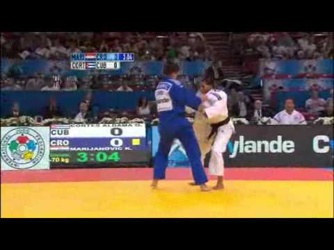 JUDO 2011 World Championships: Kristina Marijanovic (CRO) - Onix Cortes Aldama (CUB)