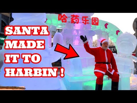 INCREDIBLE! Real SANTA CLAUS spottet in HARBIN, China! 🎅