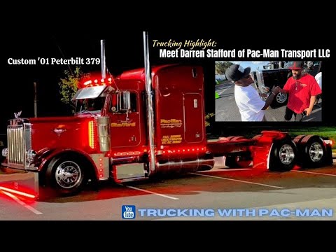 Custom Peterbilt 379 by Darren Stafford of Pac-Man Transport LLC