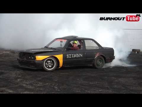 Finał pokazu mocy klasa PRO - BMW E30 4.0 V8 "SZTABIN" - XX Ogólnopolski Zlot BMW Toruń 2017