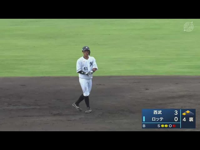 【ファーム】マリーンズ・山口がファーム公式戦初盗塁!! 2021/7/13 M-L(ファーム)