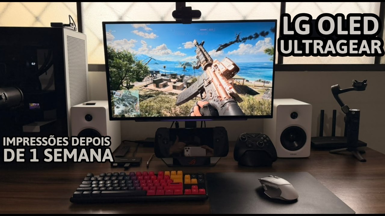 Miniatura da avaliação em vídeo de Monitor LG UltraGear 27GX704A OLED 27 Polegadas QHD 240Hz
