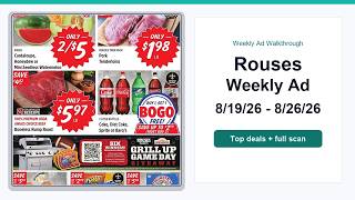Rouses Weekly Ad (8/19/26 - 8/26/26) Best Deals