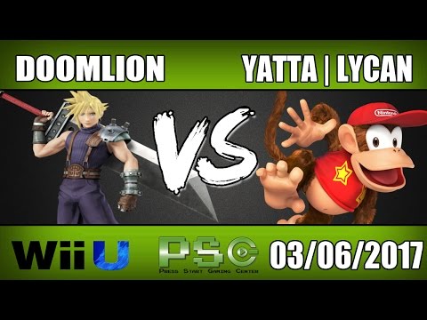 Doomlion (Cloud) vs Yatta | Lycan (Diddy Kong) Winners Semi - Wii U - S4M