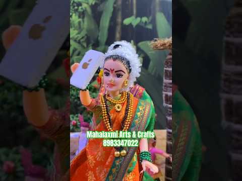 #Gauri ganpati decoration | home #ganpati decoration ideas | ganpati decoration | #chalchitra #short