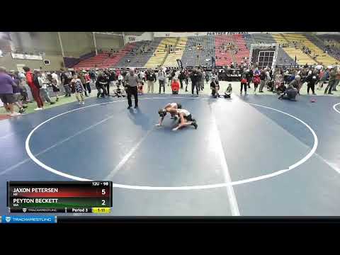 98 Lbs Quarterfinal - Peyton Beckett, WA Vs Jaxon Petersen, NE 7639