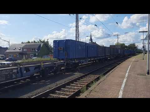 Bahnhof Salzbergen: Emsländische Eisenbahn (EEB) G1206 - 1275 805-0 mit Rangierfahrt (02-08-2021)