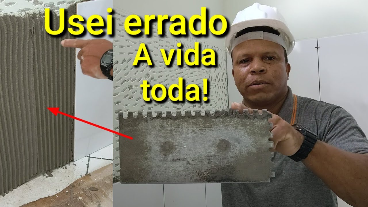 Como usar a desempenadeira dentada corretamente!