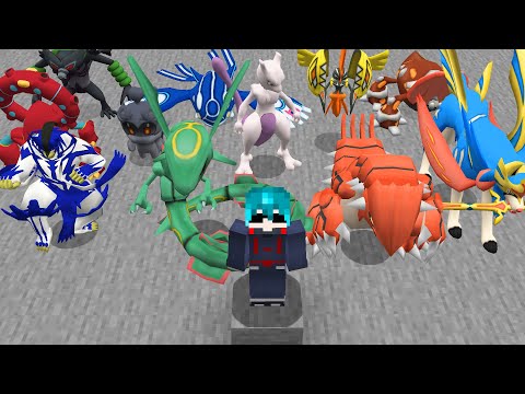 Capturei TODOS os LENDÁRIOS do Minecraft Pixelmon