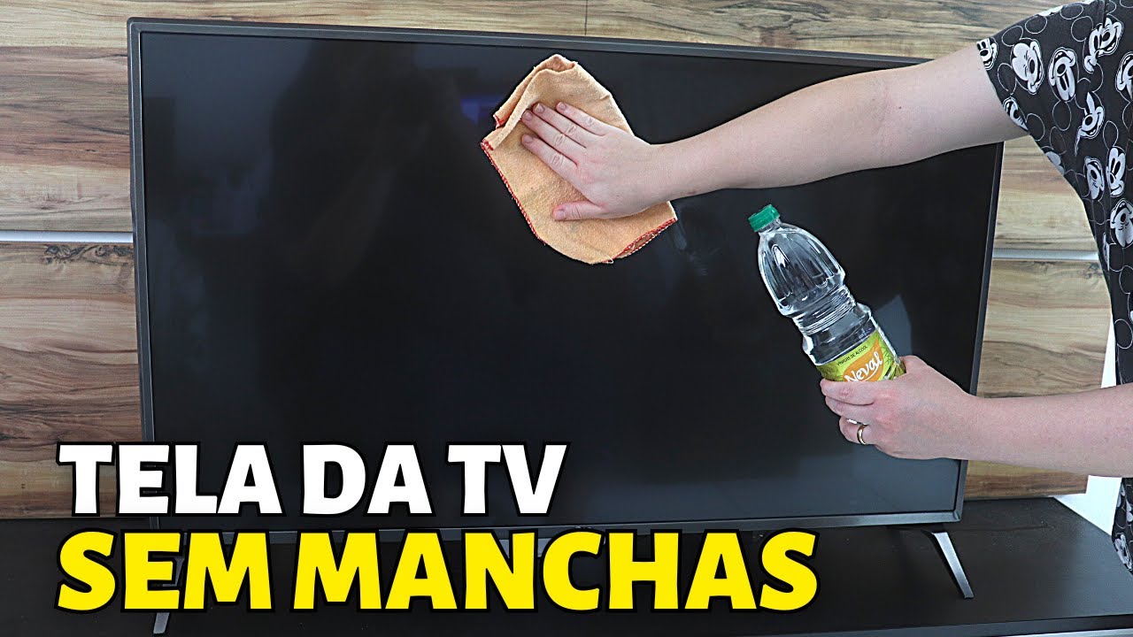 Só LIMPO TV ASSIM Tela da TV SUJA FICA LIMPA Sem Danificar Não Mancha