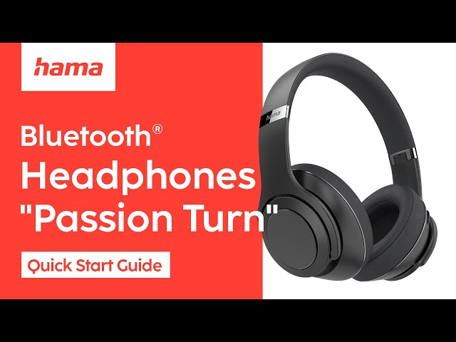Hama Passion Turn Casque sans fil Arceau Appels/Musique Bluetooth Noir video