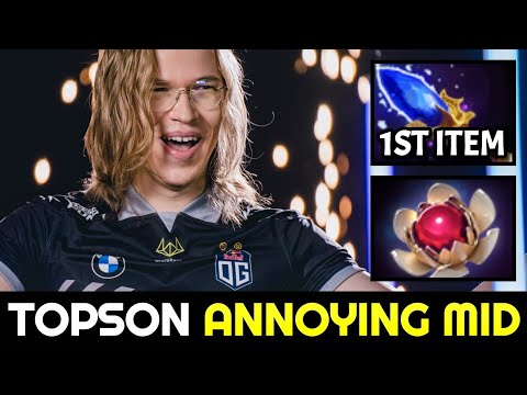 TOPSON Bounty Hunter Super Annoying Mid with Fast Scepter Build Dota 2