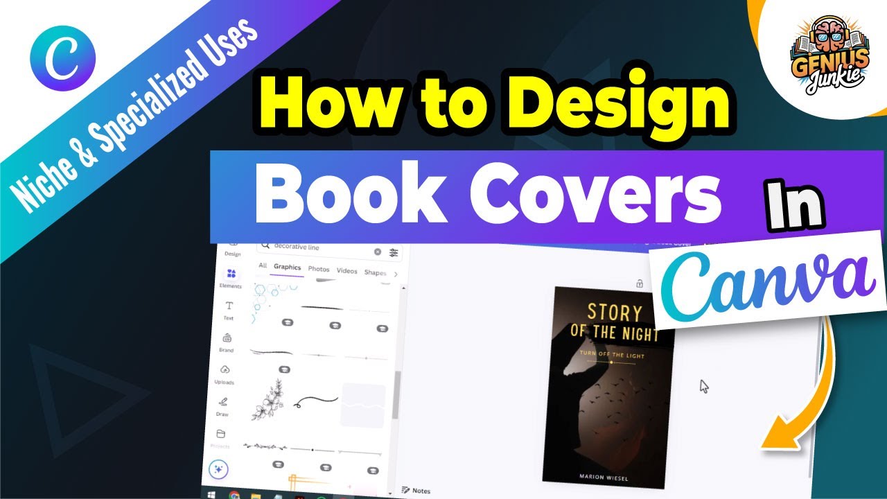 How to Design Stunning Book Covers in Canva | Easy Step by Step Guide for Beginners!