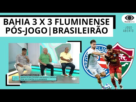 BAHIA 3 X 3 FLUMINENSE  - TRICOLOR DEIXA ESCAPAR VANTAGEM E EMPATA POR 3X3 CONTRA O FLUMINENSE