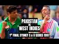 Waqar Younis Bowling Mastery After Opponent S Great Start C U Series 1st Final 1997 Pak Vs WI