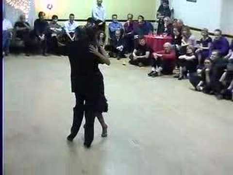  Maria Plazaola  and  Carlos Gavito  are  dancing  to  the  tango  "  El Ingeniero  "  by  Carlos di Sarli