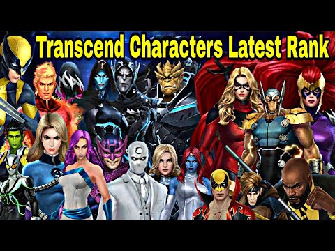 All Transcend Characters Rank | 35 Transcend Characters List - Marvel Future Fight