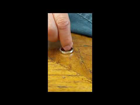 0.25 Ct. Burnished Solitaire Men's Wedding Ring with Ribbed Shank - TwoBirch - TB-GR-0028-WG-E