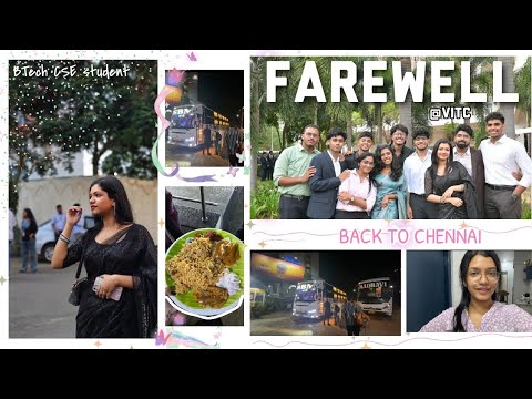 A Farewell Vlog at VIT Chennai| Back to Chennai after vacations