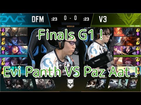 DFM(Evi パンテオン) VS V3(Ace ルブラン) Final G1 - LJL 2019 Summer Split Finals