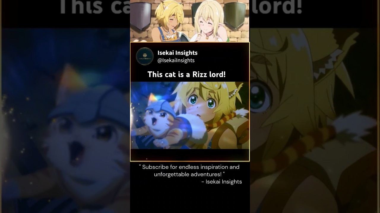 This cat is a Rizz Lord! #anime #isekai #animeedit