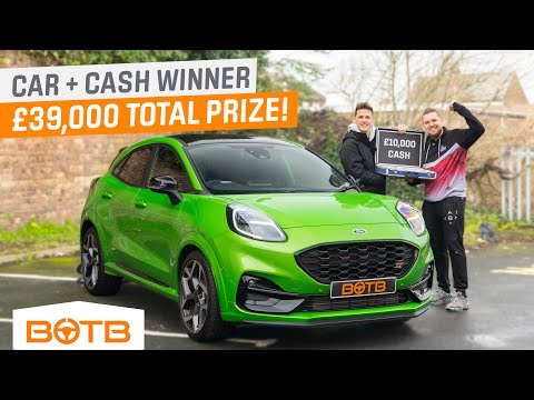 "Don't mess about!" Andrew Tristram BOTB Midweek Car Winner - Ford Puma ST + £10k Winner!