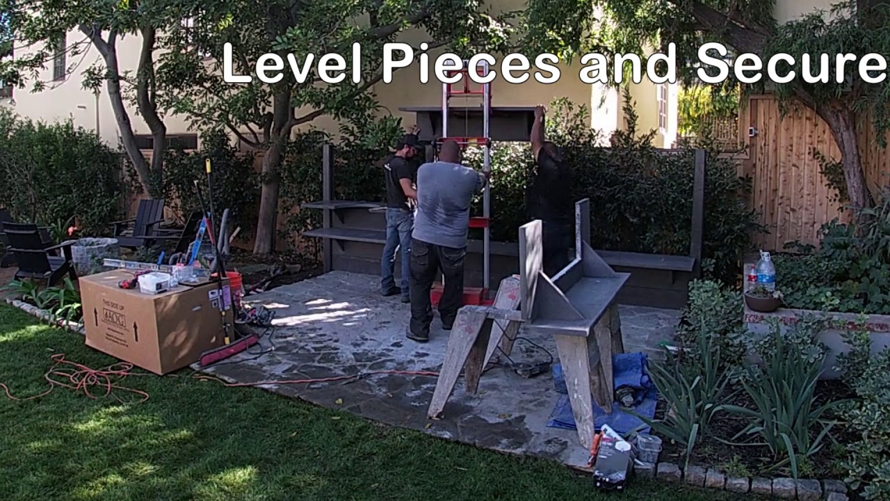 WWOO Concrete Outdoor Kitchens Basic Installation Steps