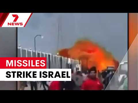 Iran launches ballistic missile attack on Tel Aviv | 7NEWS