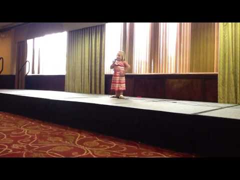 Carlie singing at the miss South Carolina pageant.