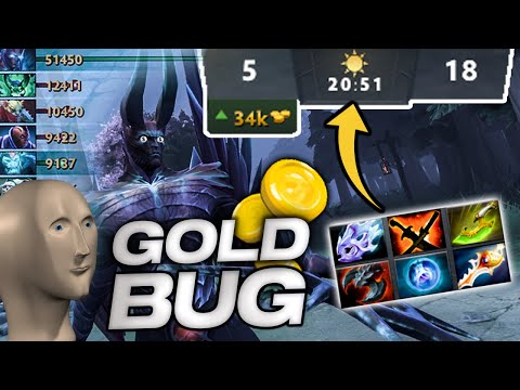 Dota 2 WTF GOLD ABUSE BUG - Terrorblade Bloodstone Infinite Money Glitch - 7.29 Patch
