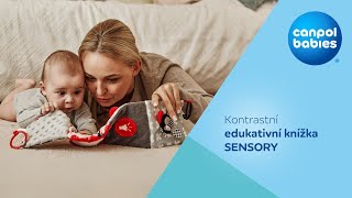 Canpol babies Kontrastní edukativní knížka SENSORY