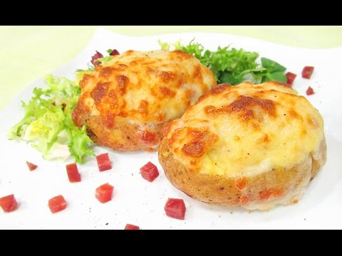 Papas Rellenas De Jamón y Queso