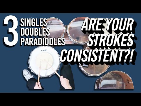 ARE YOUR SINGLES, DOUBLES & PARADIDDLES CONSISTENT?! You NEED to try this exercise!