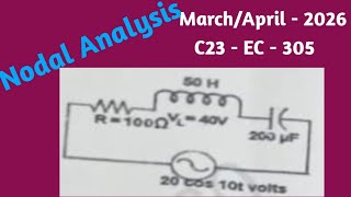 Download lagu ||March/April - 2026 | C23 - EC - 305 || 6th question Find the Quality Factor for Series RLC Circuit mp3