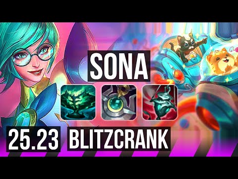 SONA & Ezreal vs BLITZCRANK & Yunara (SUP) | 3/4/29 | KR Master | 25.23