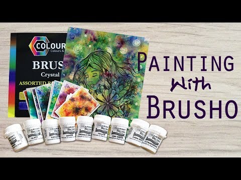 Painting with Brusho Colours Powders: Tips, Techniques and Demo