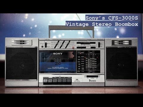 SONY CFS-3000S 🌈RaRe🌈 Vintage Stereo Cassette Boombox image 6
