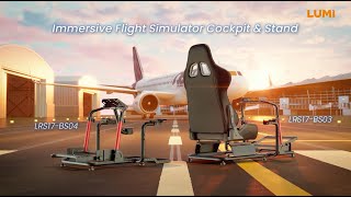 Immersive Flight Simulator Cockpit & Stand | LRS17 Series | LUMI